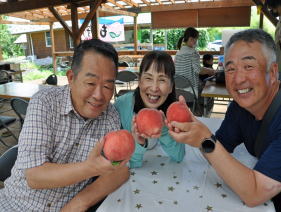 peach scenery